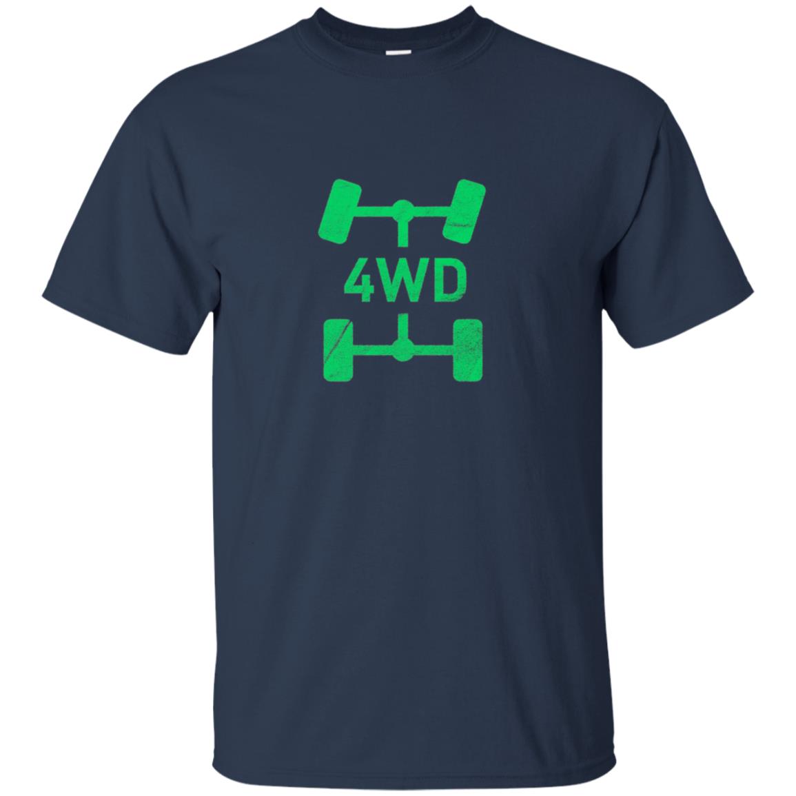 4WD Retro Long Sleeve T-Shirt Offroad Overland 4x4 Green