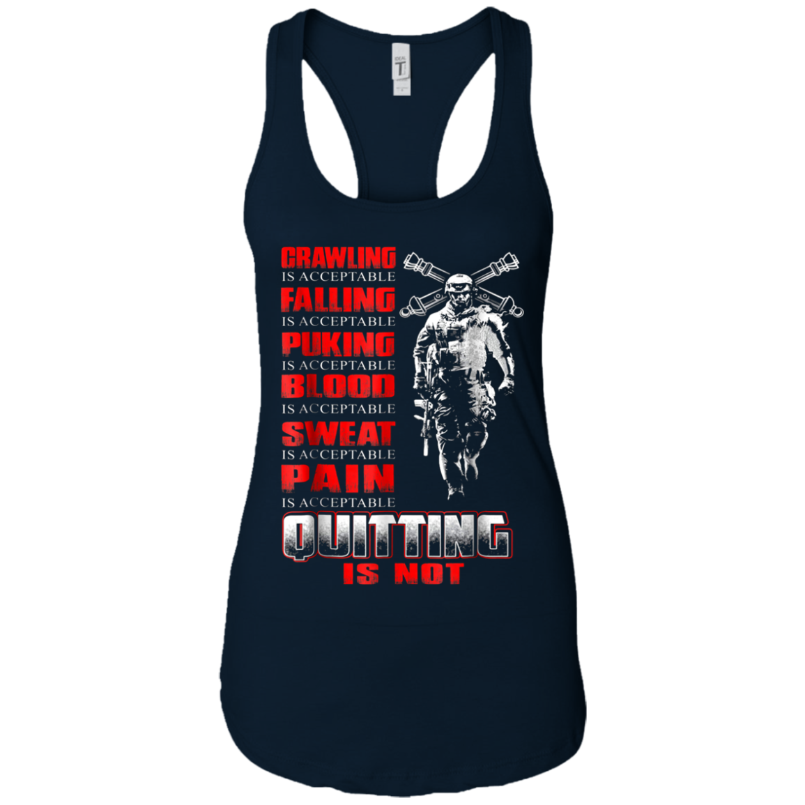 Artilleryman T-shirt , Quitting Is Not