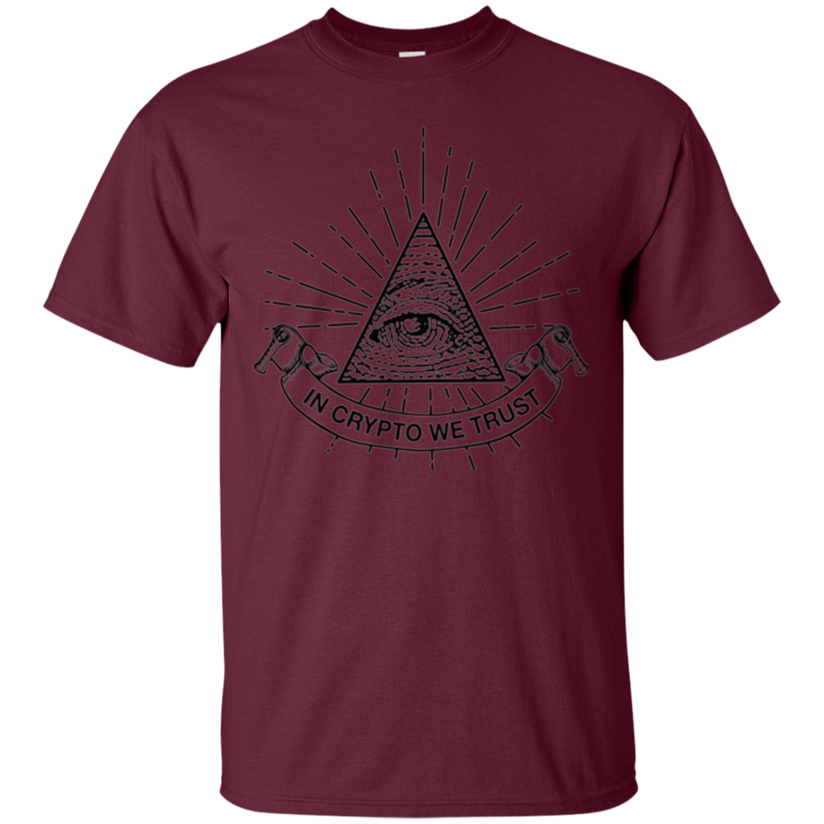 "In Crypto We Trust" Illuminati Cryptocurrency T-shirt