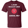 Image of Aries Zodiac T-Shirt Funny Saying Shirts for Men Women Gift