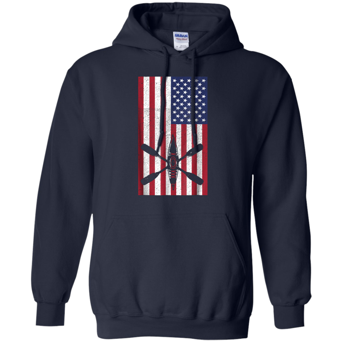 American Flag Kayak Shirt - Kayaking - Kayak Fishing