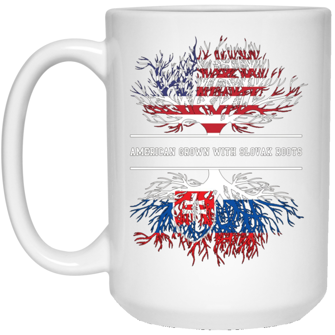 American Grown With Slovak Roots T-Shirt Slovakia Tee