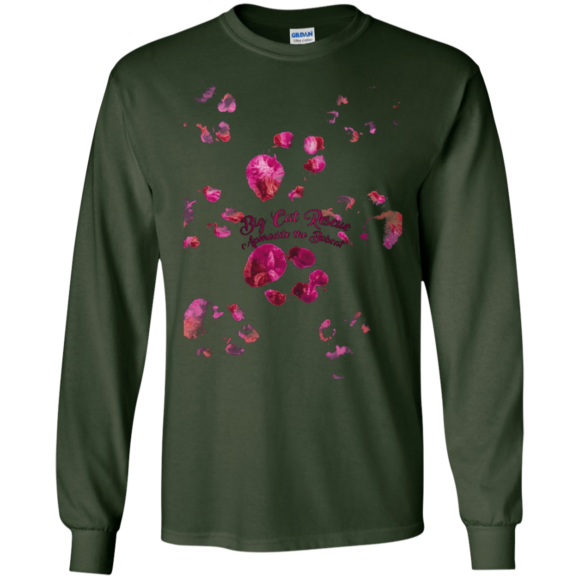 Aphrodite Rehab Bobcat Paw Print Long Sleeve T-shirt