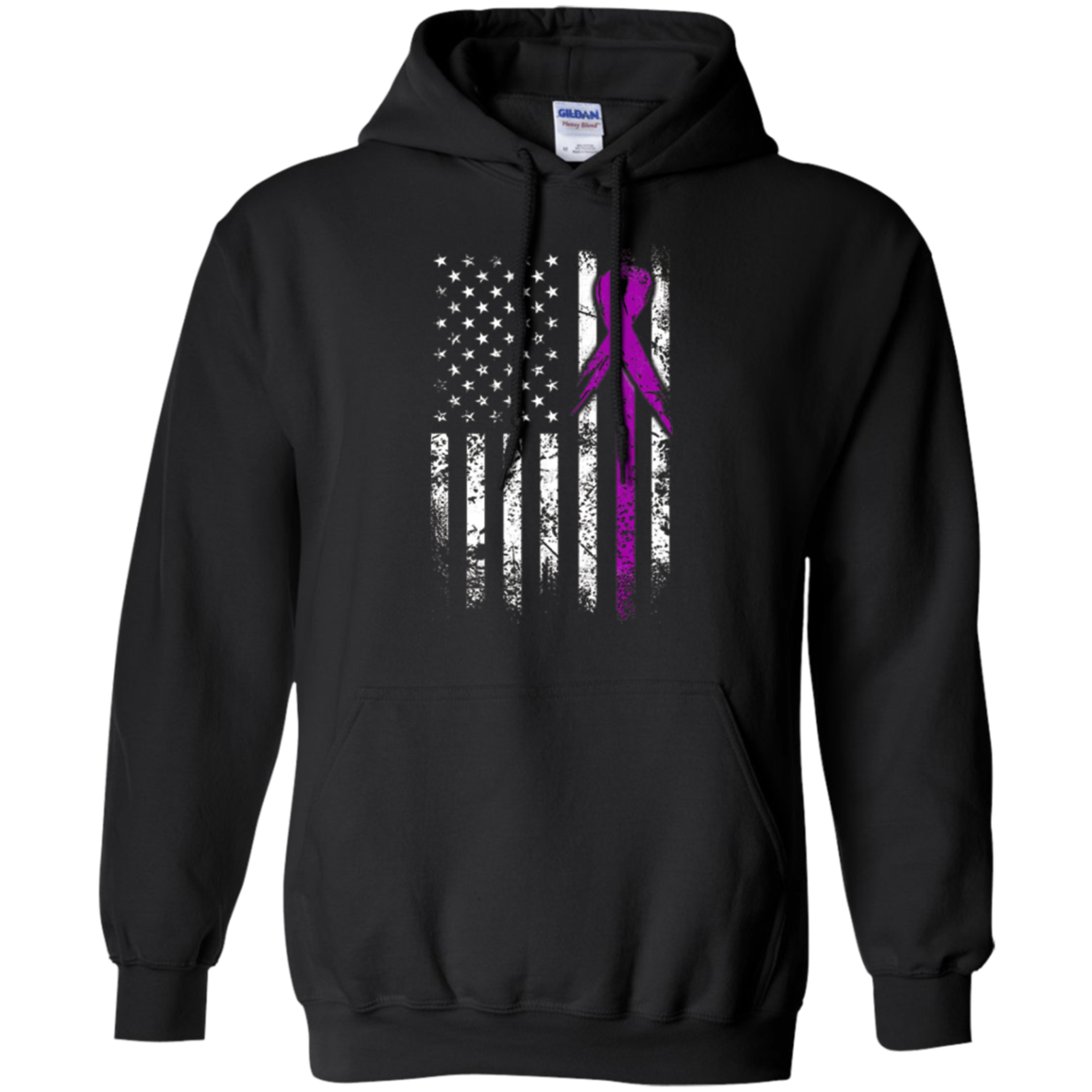 Alzheimer T-Shirt, American Flag Grunge Shirt