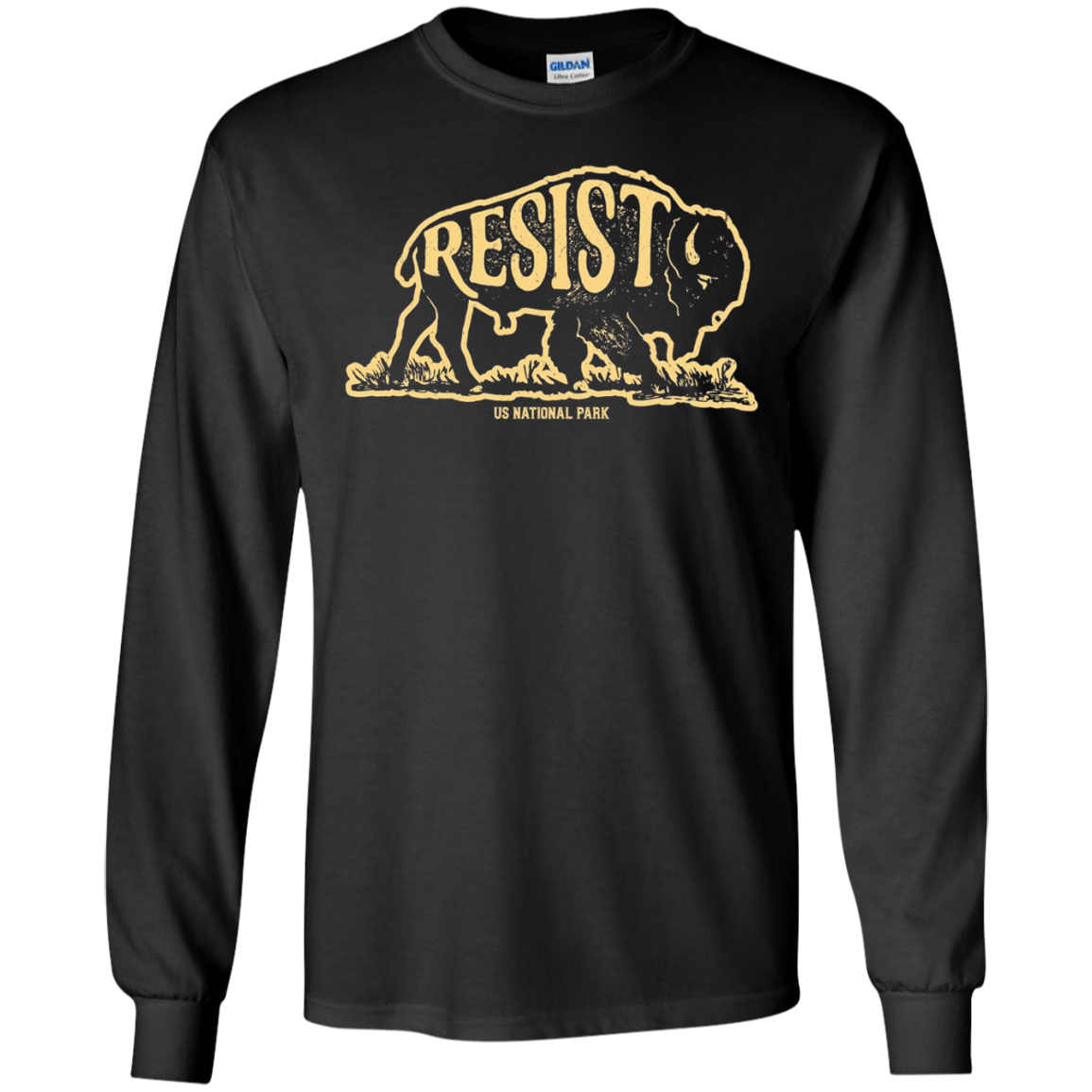 ALT US National Park Resist Service T shirt Bison Vintage