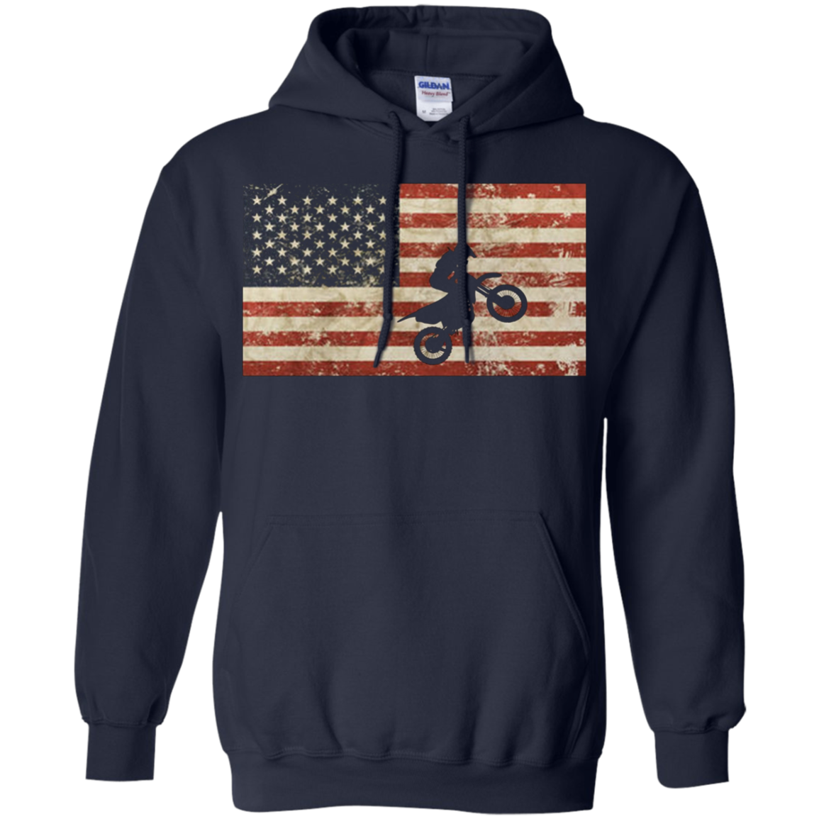 American Flag Motocross BMX T-Shirt