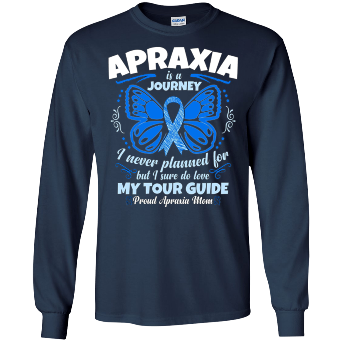 Apraxia Awareness T Shirt - Proud Apraxia Mom