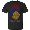 Image of Armenian Flag Fingerprint T-shirt Armenia Flag Shirt