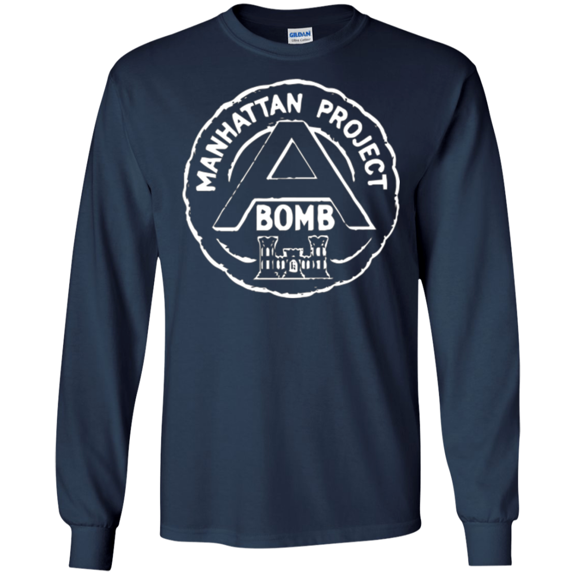 Atomic Bomb Manhattan Project T-Shirt White Print