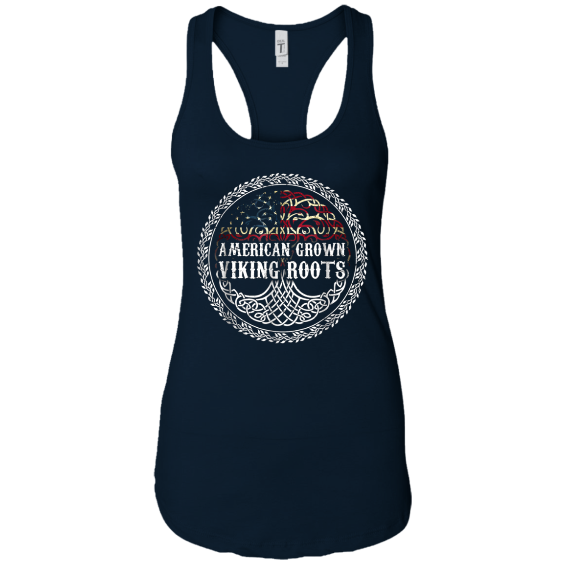 American Grown - Viking Roots T-shirt American Flag Tree Tee
