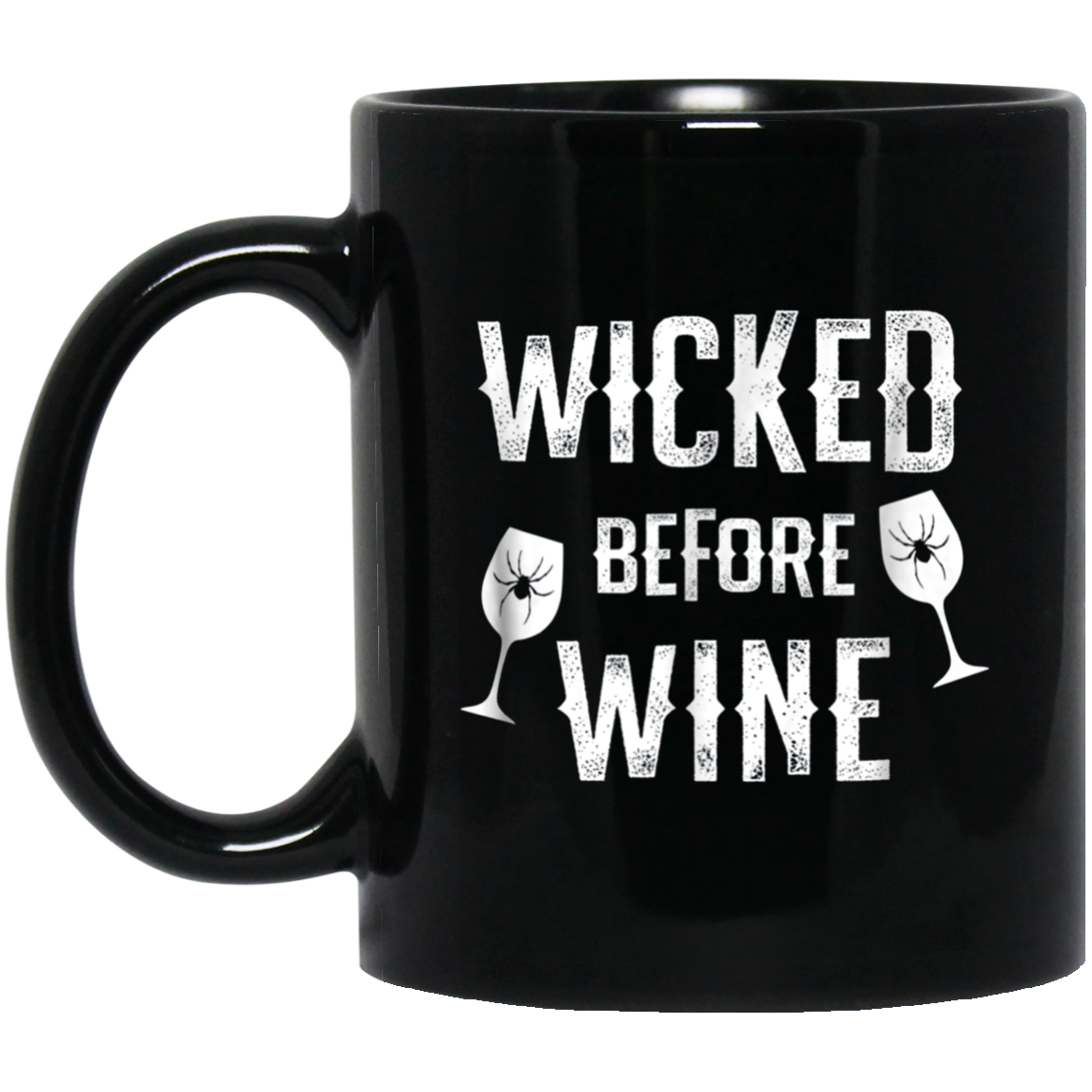 Funny Halloween Wine Shirt Wicked Before Wine T-Shirt