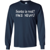 Image of Santa Fake News T-Shirt Trump Joke Funny Christmas Gift
