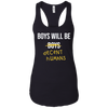 Image of T-shirt à manches longues pour adulte "Les garçons seront des humains décents"