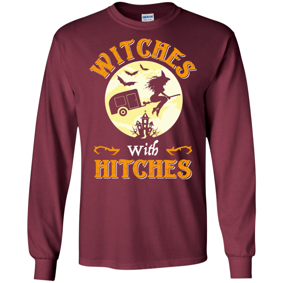 Witches With Hitches Funny Camping Halloween T-Shirt Gift