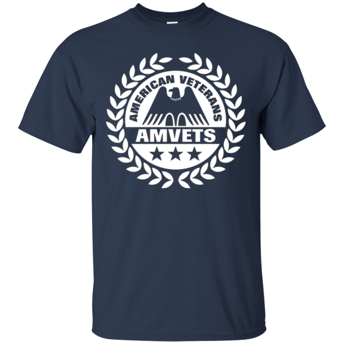 American Veterans AMVETS T-Shirt. Veterans Day Patriotic Tee