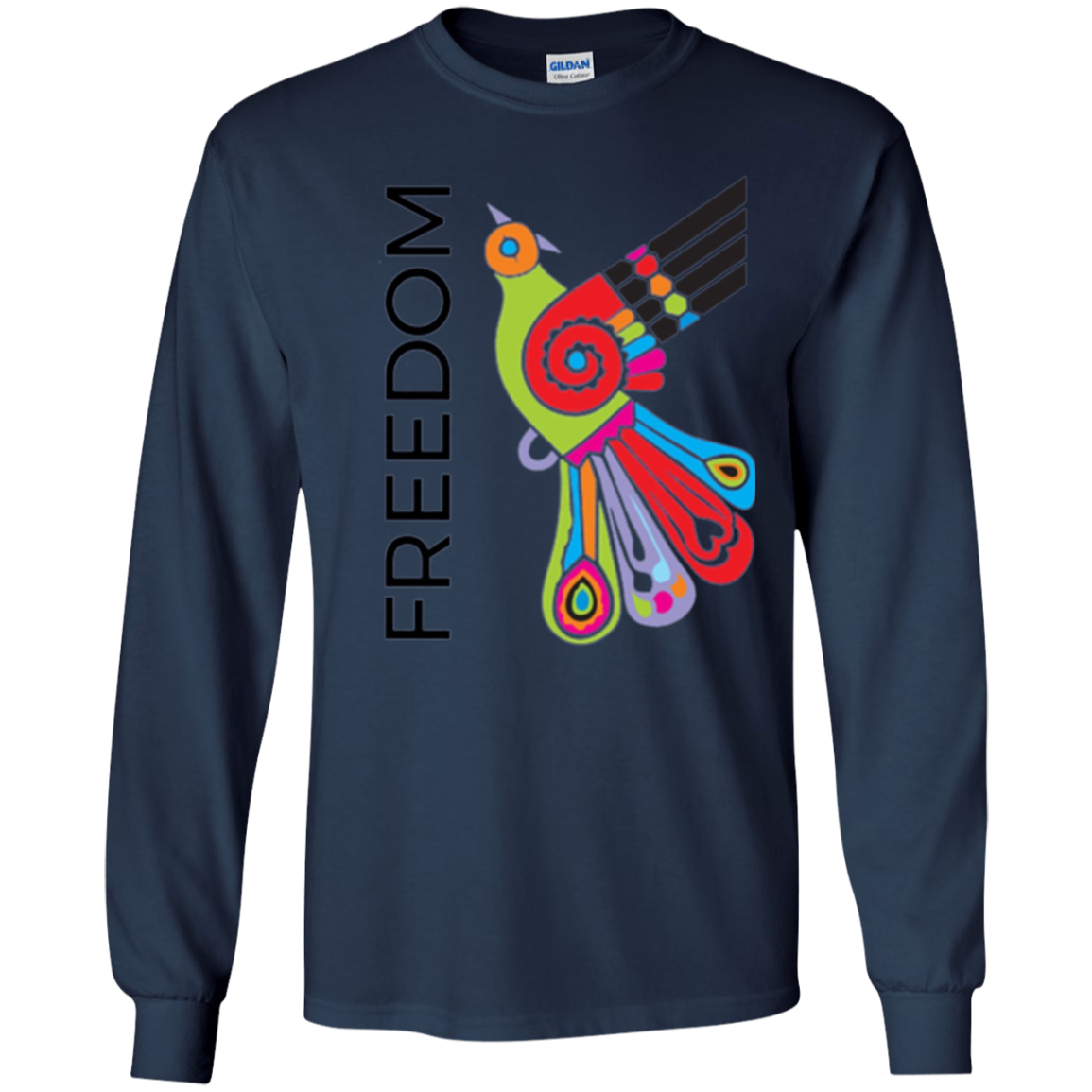 "Freedom" Bright Colorful Bird Diversity Unity T-Shirt