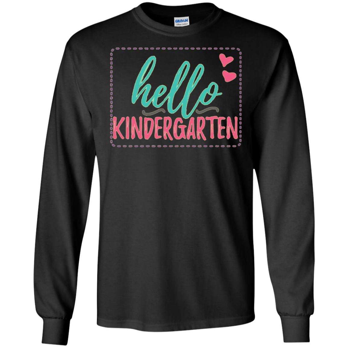"Hello Kindergarten" Shirt for Kindergarten Girls, Teachers