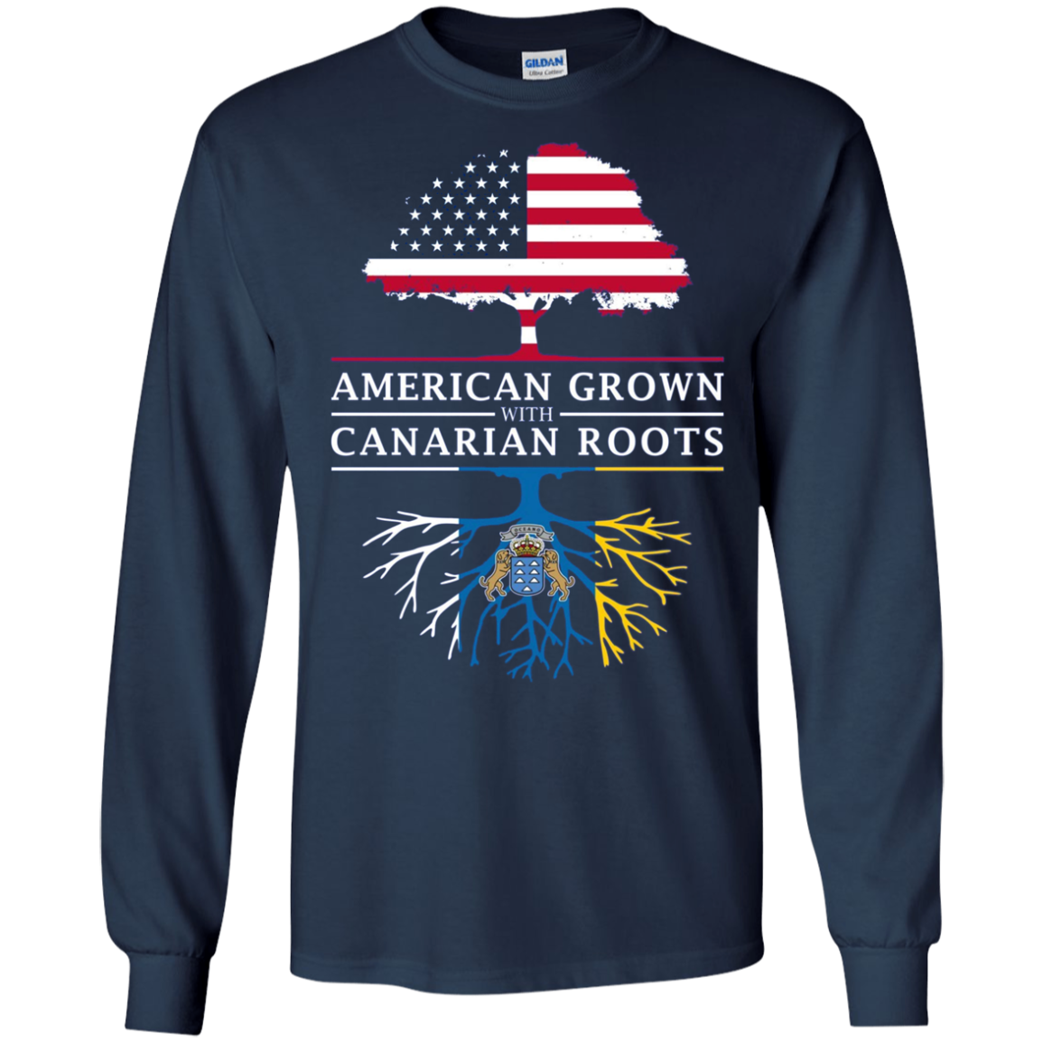 American Grown with Canarian Roots - Canary Islands Shirt