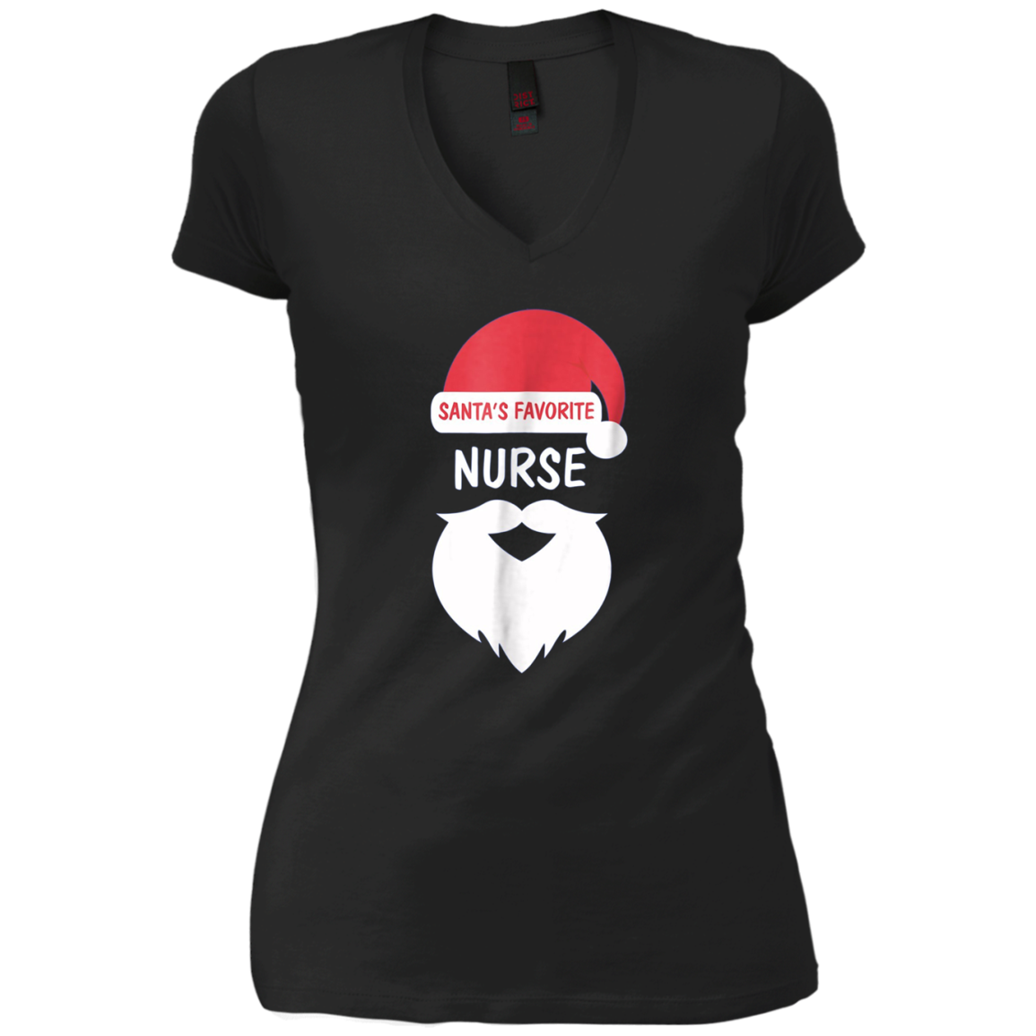 Santa's Favorite Nurse | Funny Christmas Nursing T-Shirt