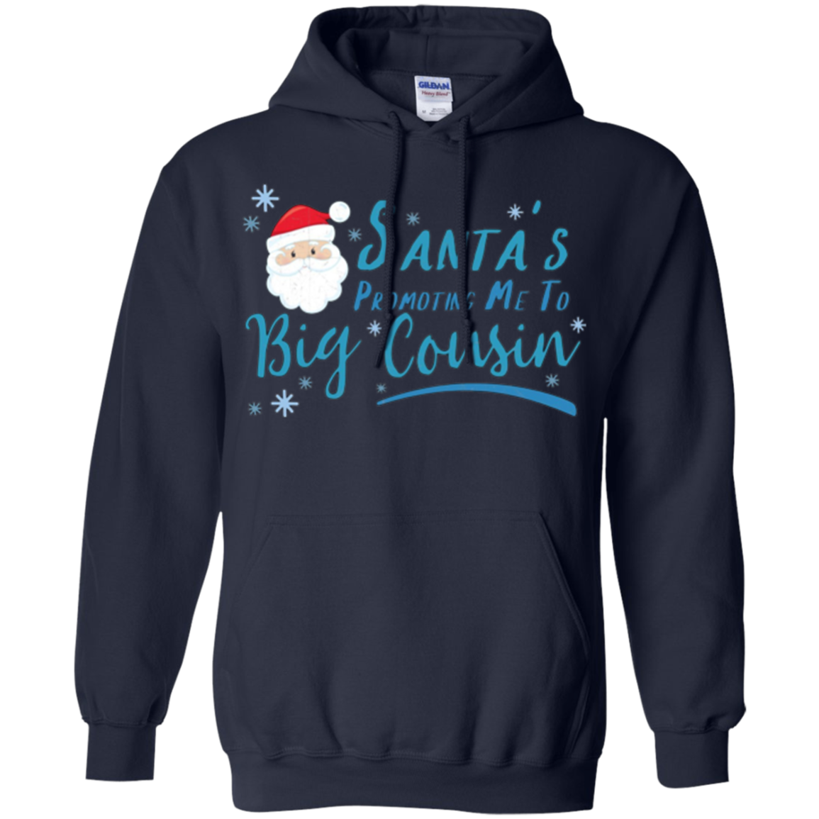 Santa's Promoting Me To Big Cousin Christmas Reveal Xmas Tee