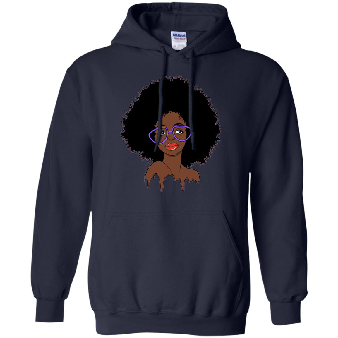 Afro Art Natural Hair T-Shirt for Black Women