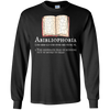 Image of Abibliophobia Funny Definition T Shirt Reading Apparel