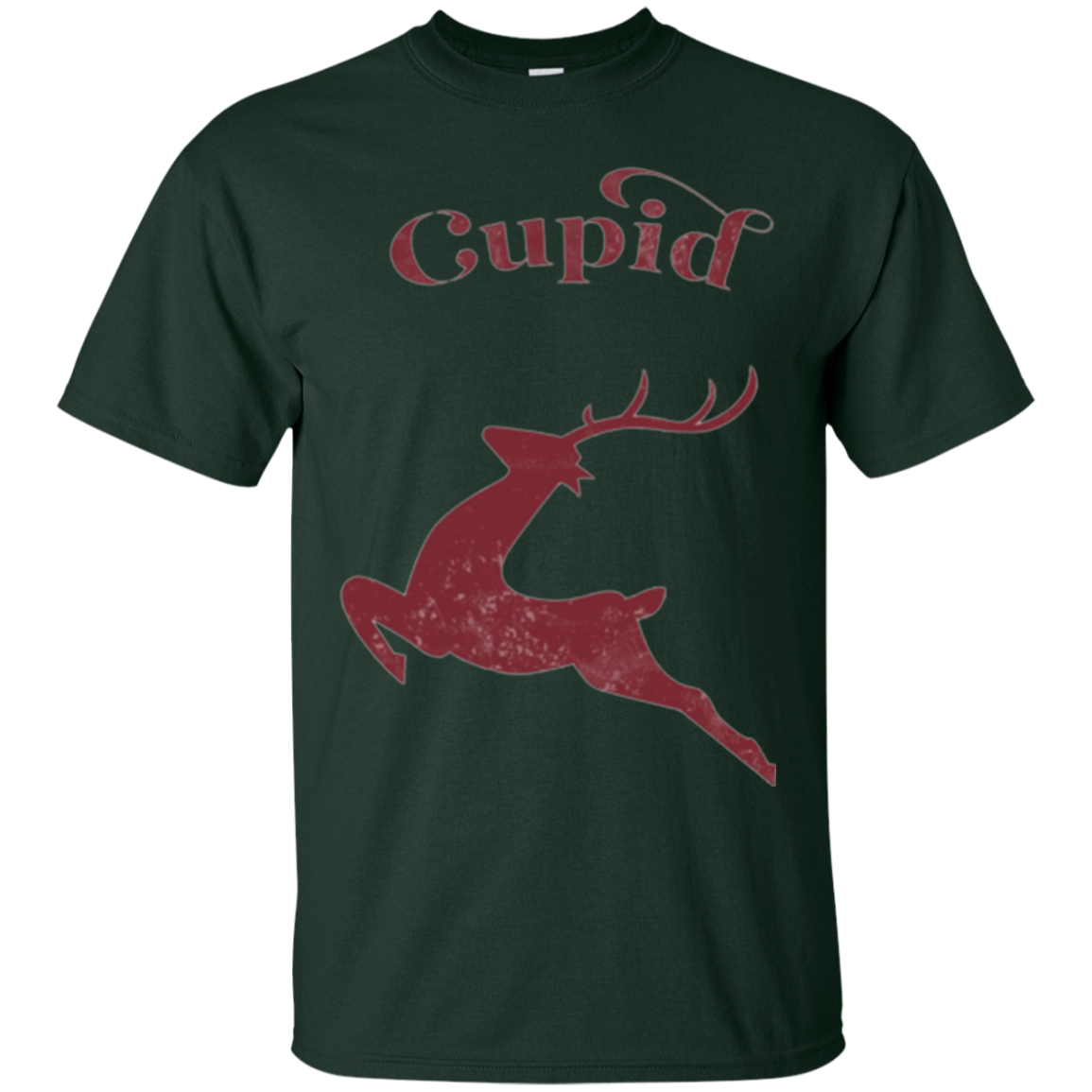Santa Reindeer T-Shirt of Cupid