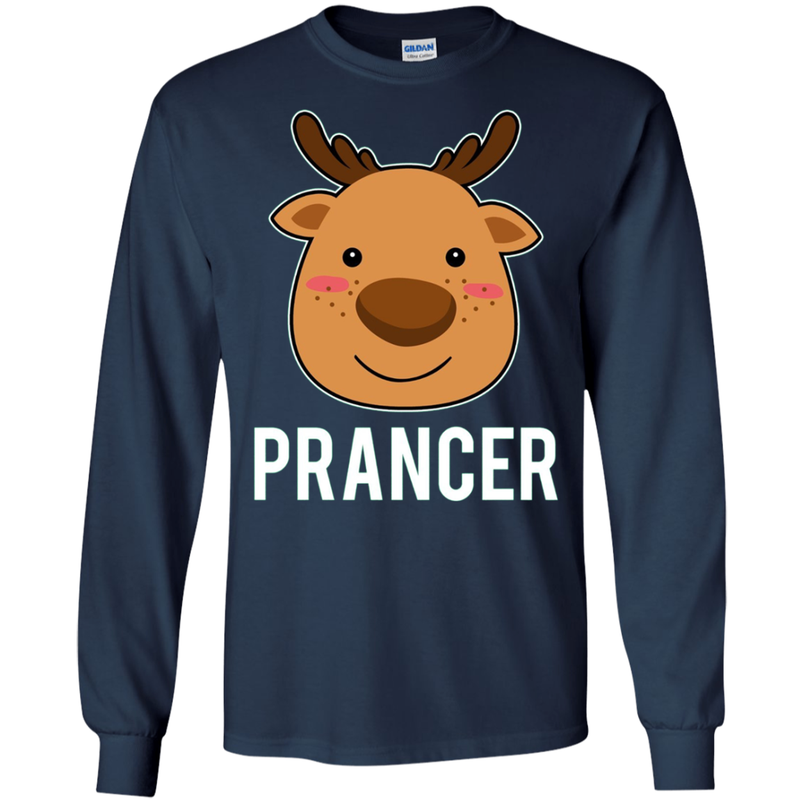 Santa Reindeer Prancer T-Shirt Christmas Group Costume Tee