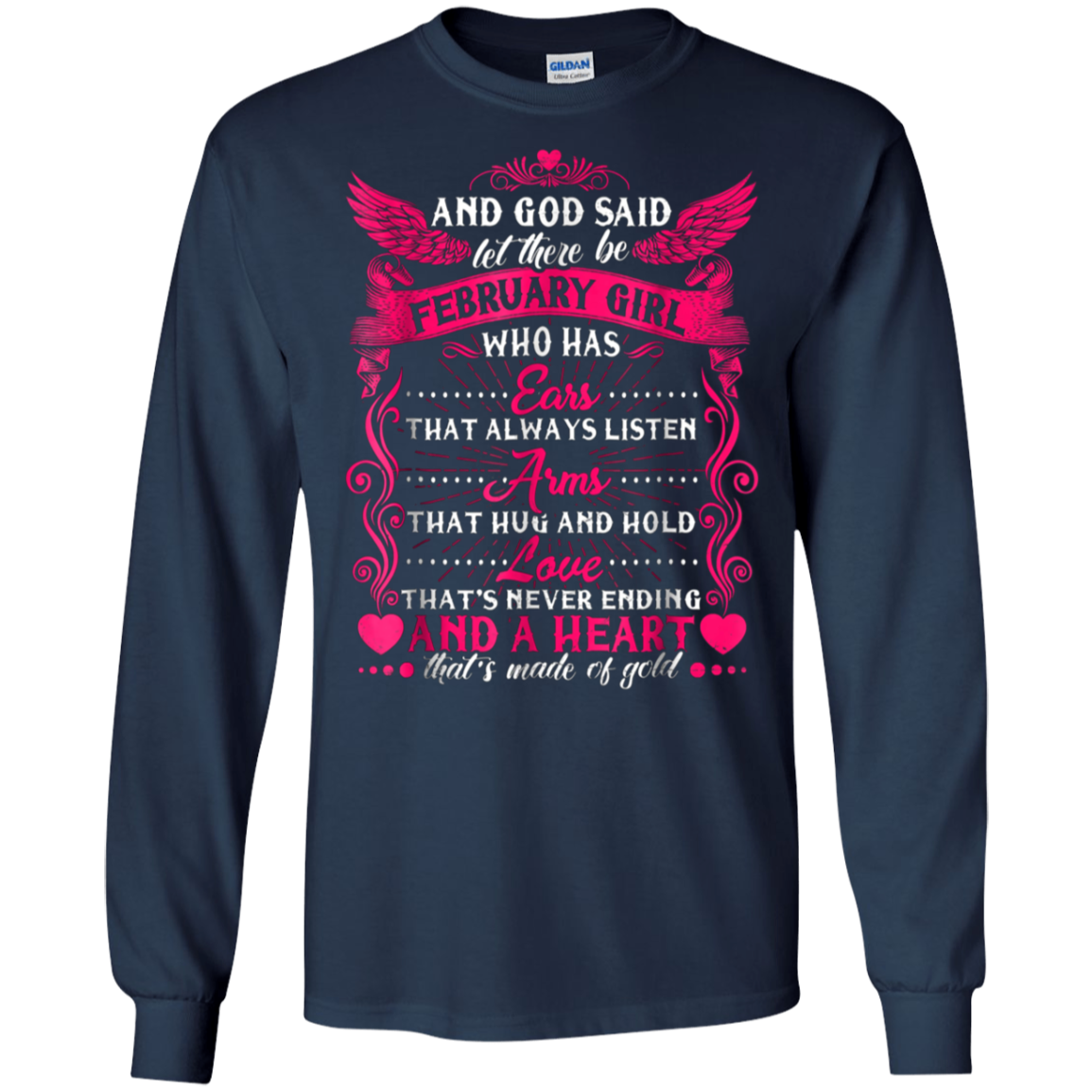 And God Said Let There Be February Girl T-shirt