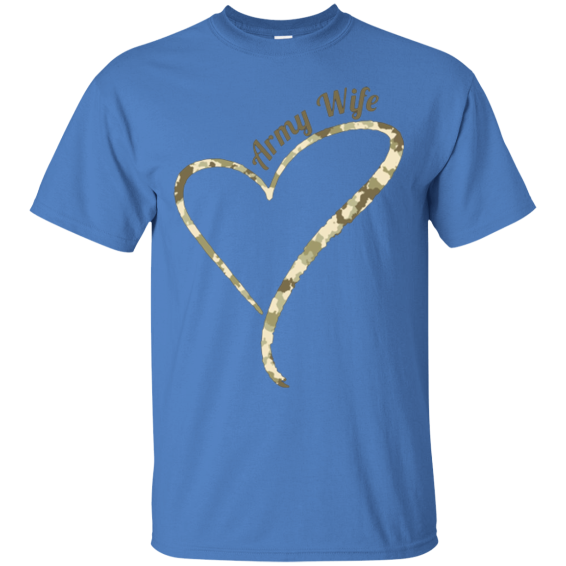 Army Wife T-Shirt- Army Wife Camouflage Shirt