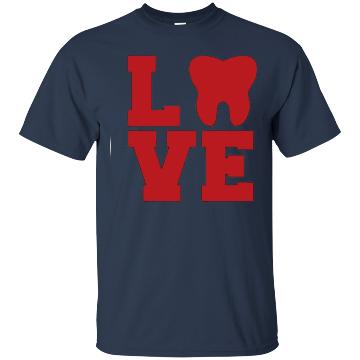 AfhhF Women's Love Dental Tooth Summer Short Sleeve Tee Shirt Crew Neck Tees