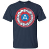 Image of Autism Awareness Shirts Captain Autism Superhero Shield Tee