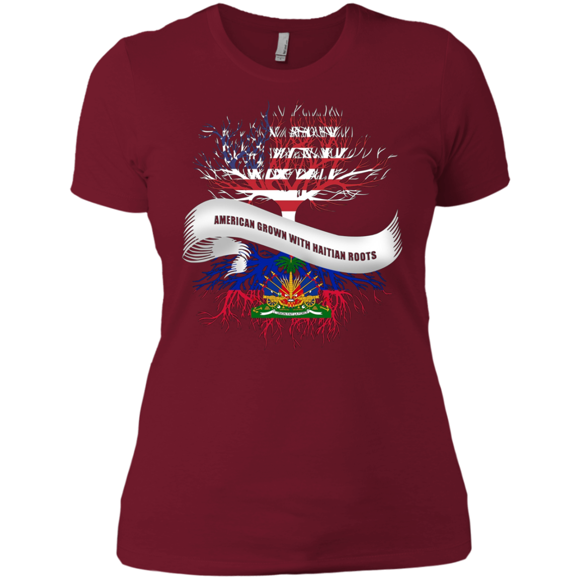 American Grown With Haitian Roots T-Shirt Haiti Tee
