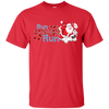 Image of Santa Running Shirt-Funny Merry Christmas & Holiday T shirt