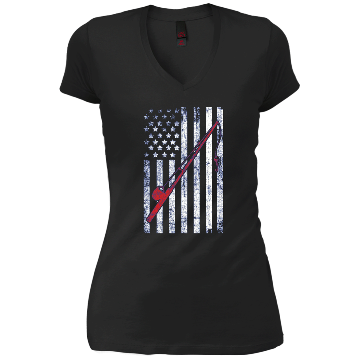 American Flag Patriotic Fishing T shirt