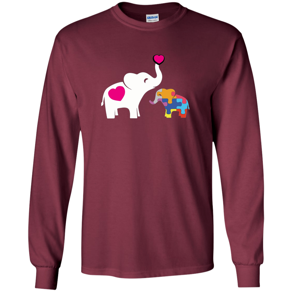Autism Elephant Awareness Longsleeve Shirt