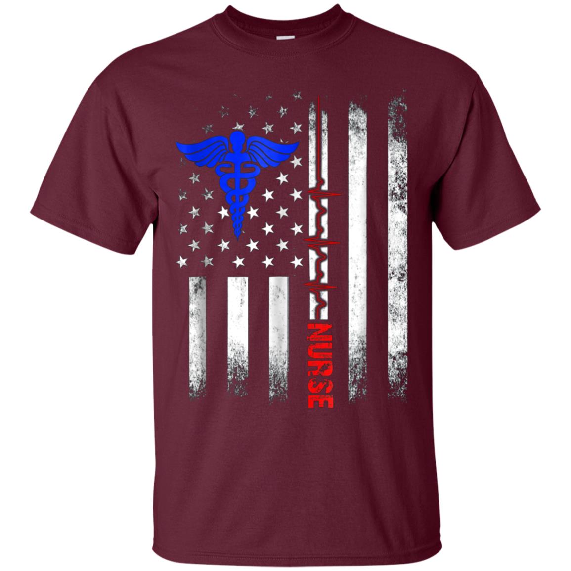 American Flag Nurse 2018 T-Shirt-Best Gifts for Nurses