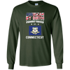 Image of American By Birth Proudly Raised In Connecticut Flag Shirt