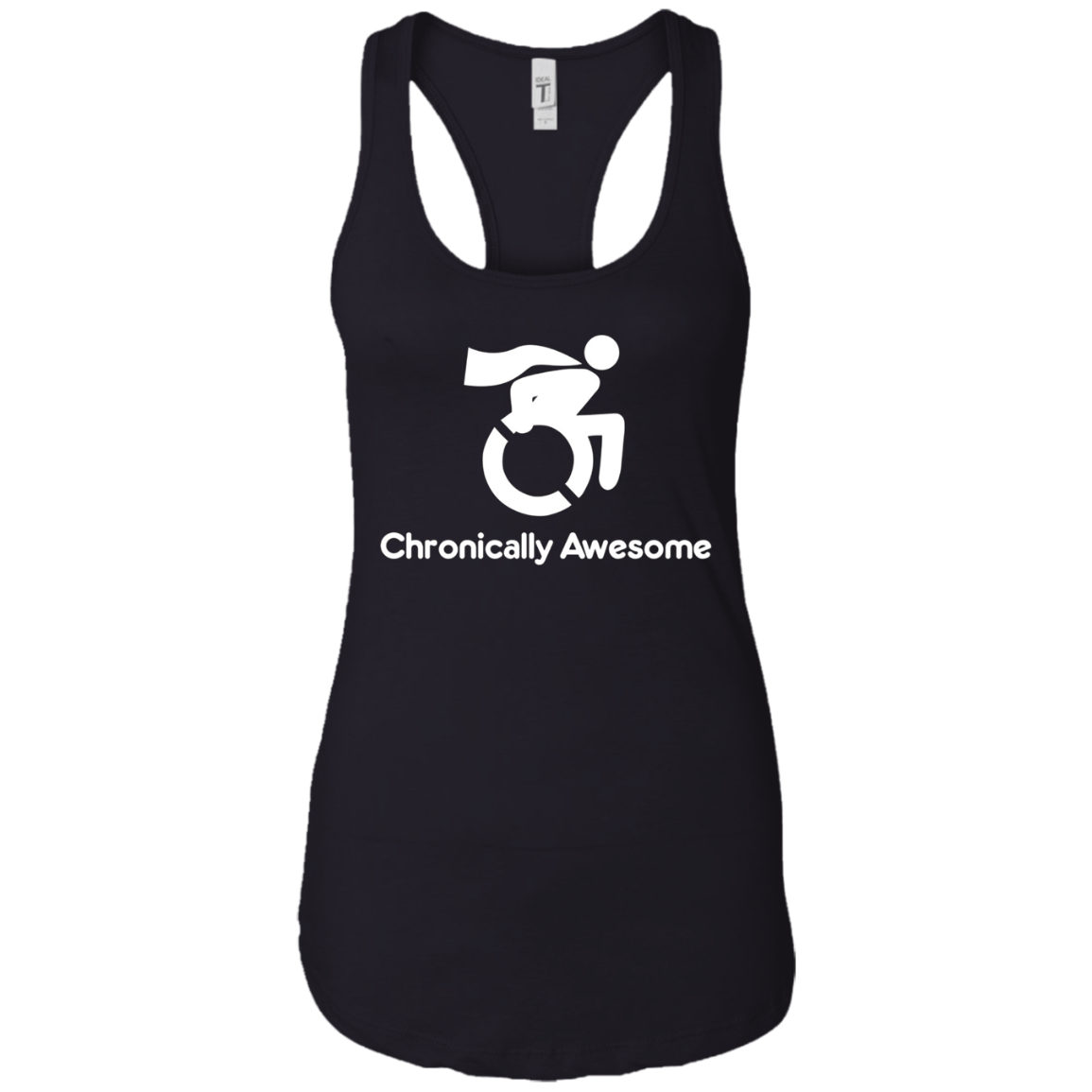 Chronically Awesome Wheelchair Superhero Funny Tee Shirt