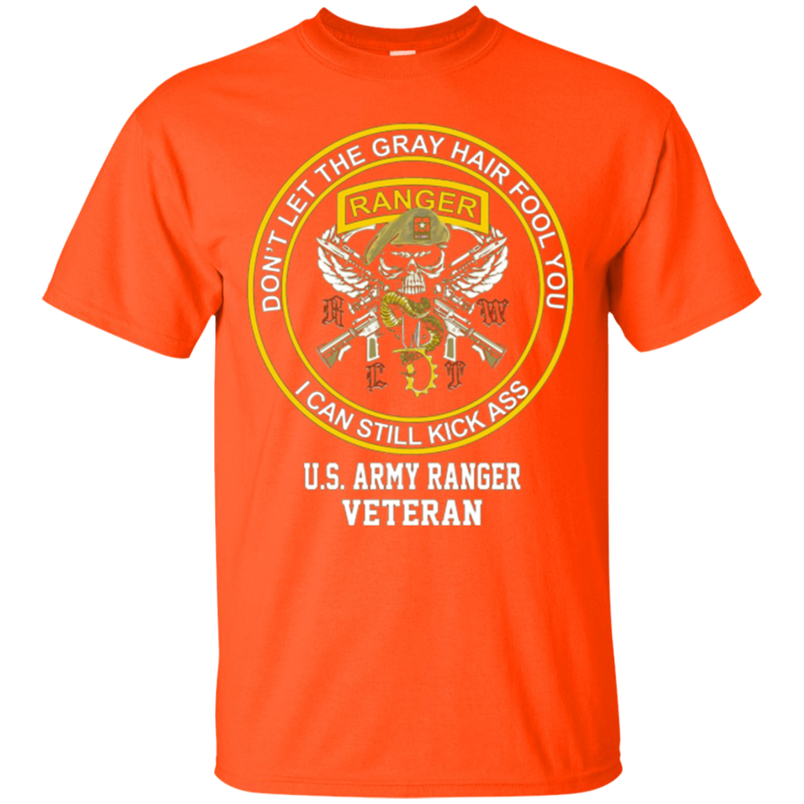 Army Ranger shirt- Don't let the gray hair fool you