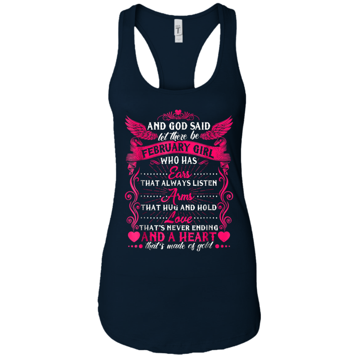 And God Said Let There Be February Girl T-shirt