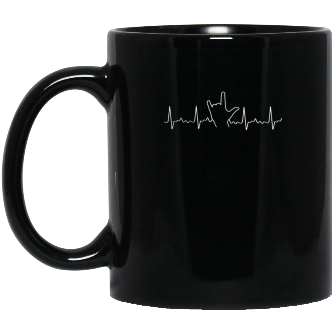 American Sign Language Heartbeat I Love You Asl T-Shirt