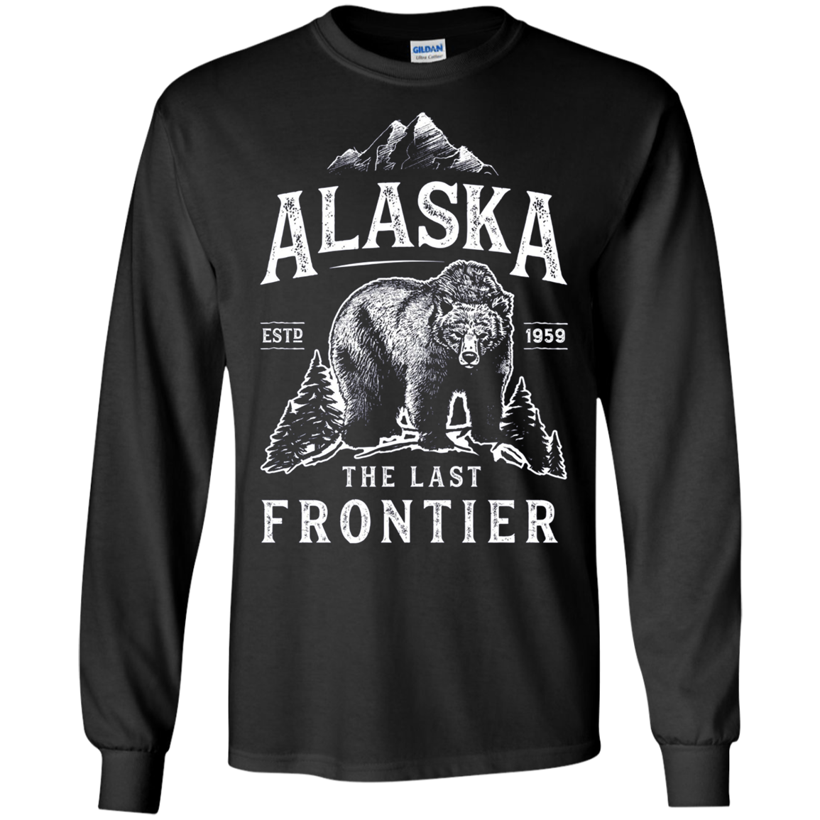 Alaska T Shirt The Last Frontier Bear Home Men Women Gifts