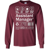 Image of Assistant Manager Product Label T-Shirt Mens Womens