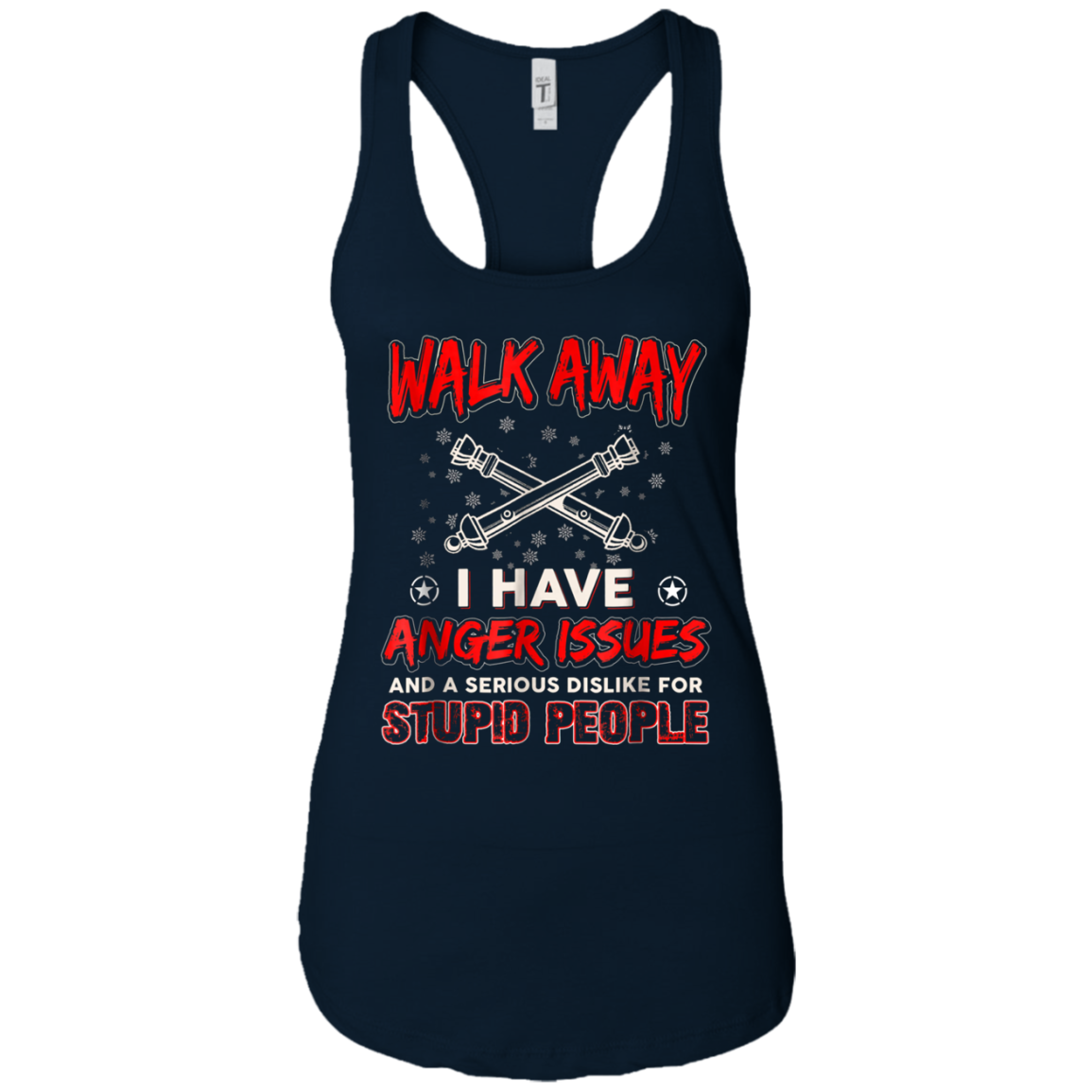 Artilleryman T-shirt , Walk Away I Have Anger Issues Aand A
