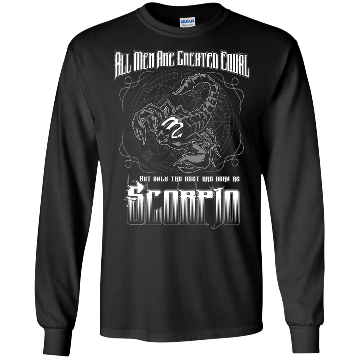 all men are created equal best are born scorpio tshirt men