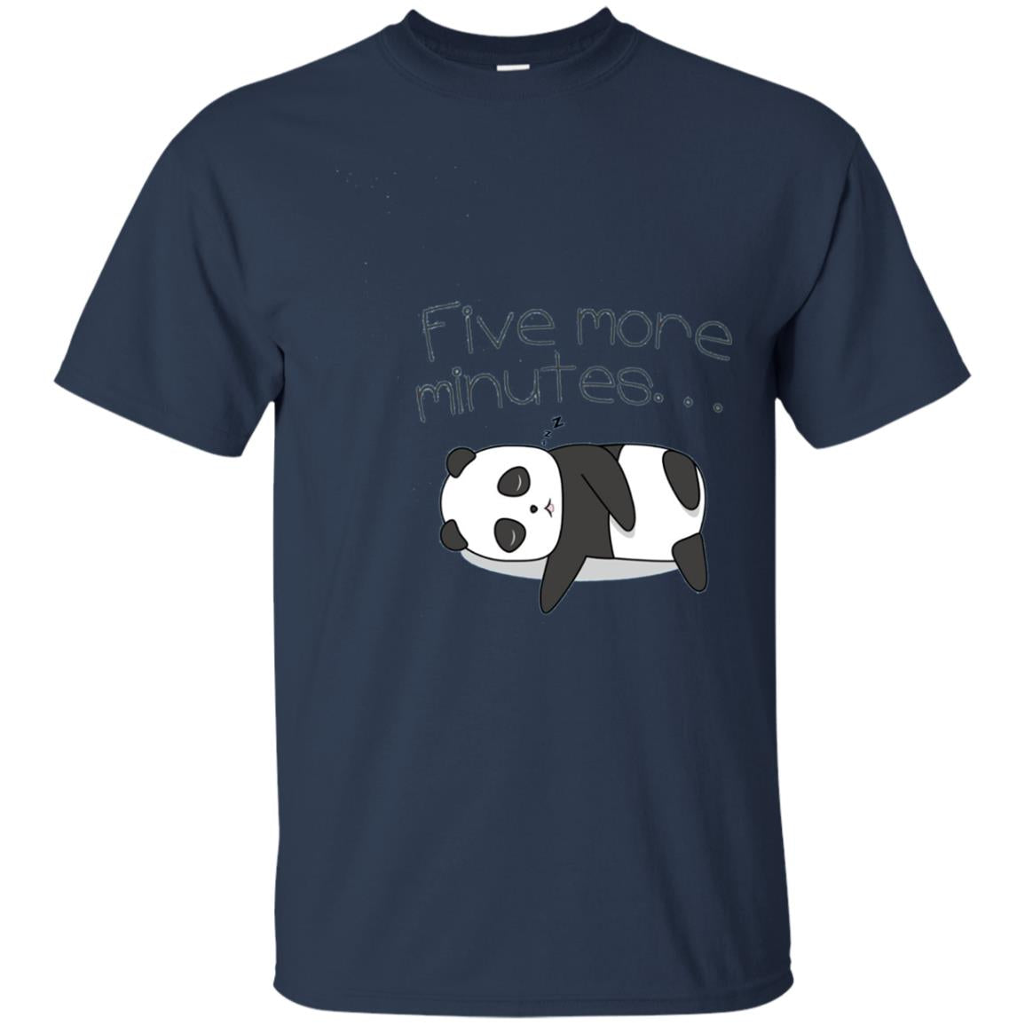 "Five More Minutes" Cute Sleeping Panda Shirt