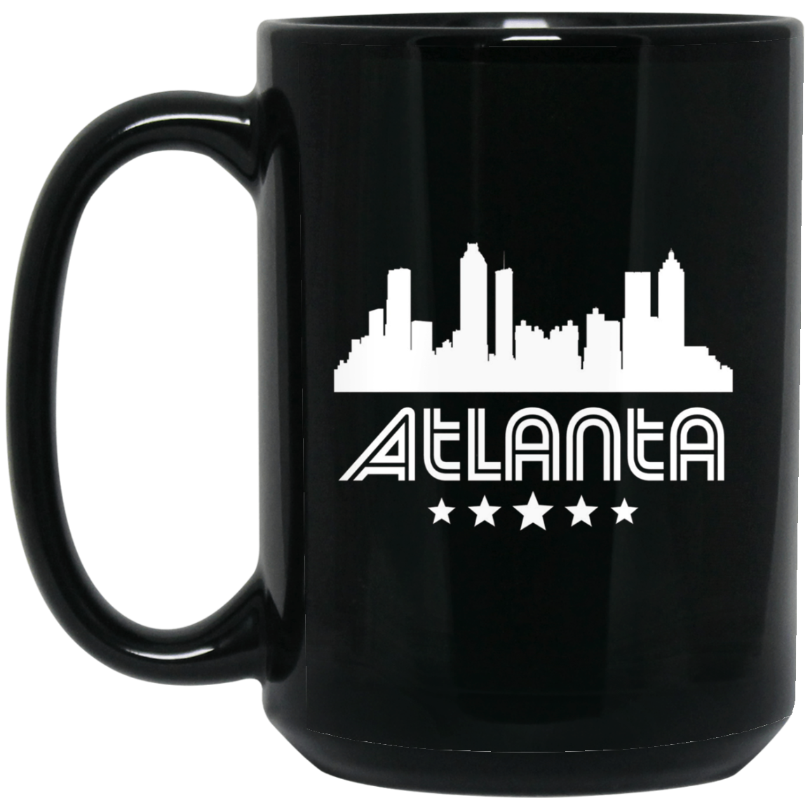 Atlanta Georgia Skyline Retro Style T-Shirt