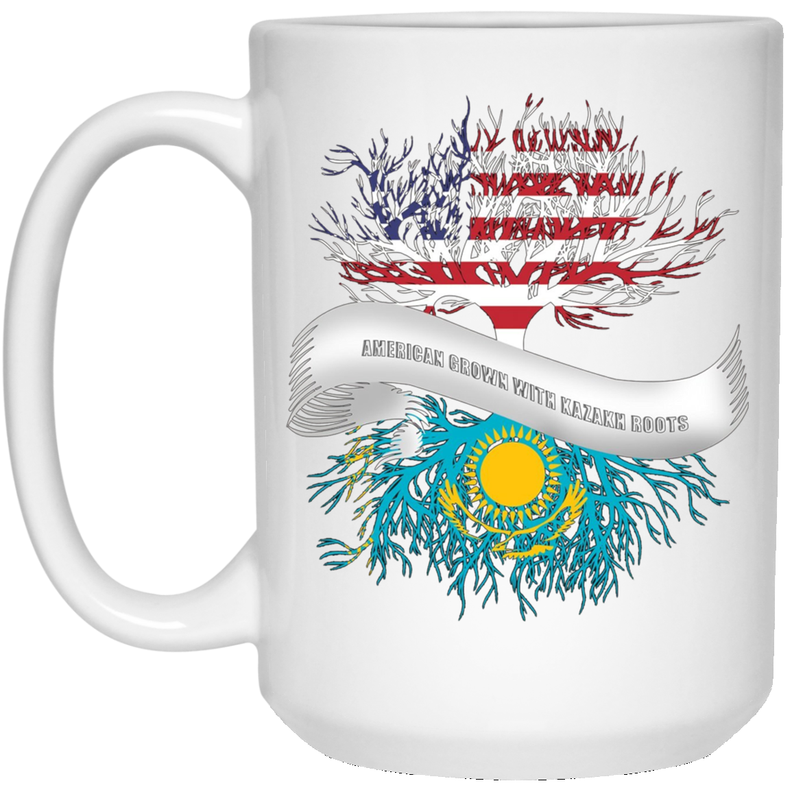 American Grown with Kazakh Roots T-Shirt Kazakhstan Tee