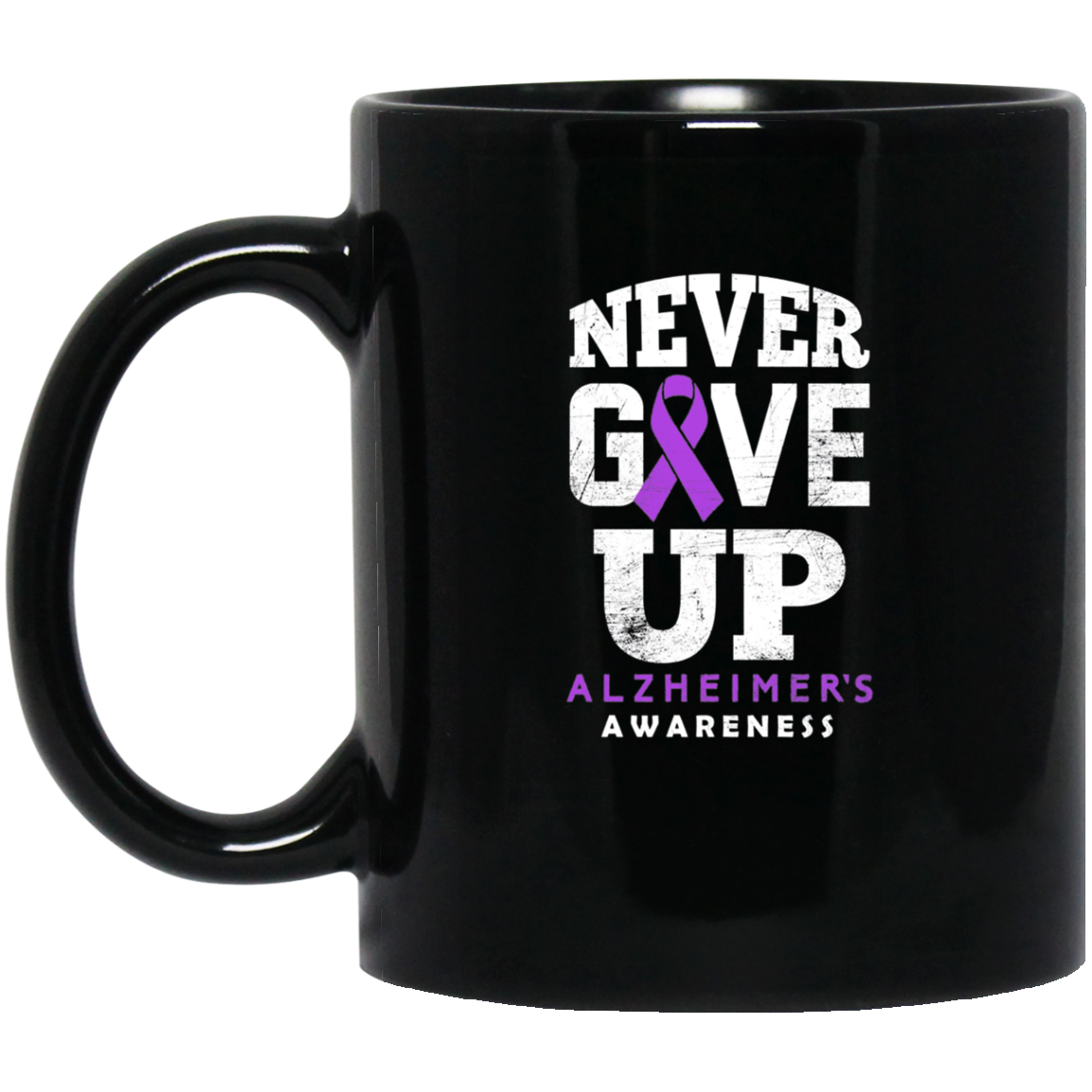 Alzheimer's Awareness Never Give Up Long Sleeve T-Shirt